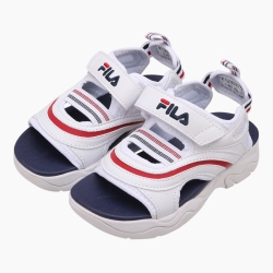 Fila Ray Kd - Poikien Sandaalit - Valkoinen/Punainen | FI-30837